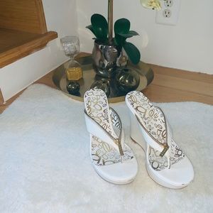 BEBE Platform Justine Sandal